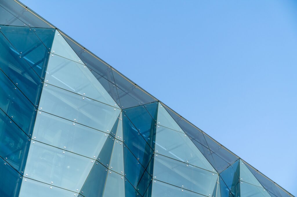 Modern Glass Building Facade